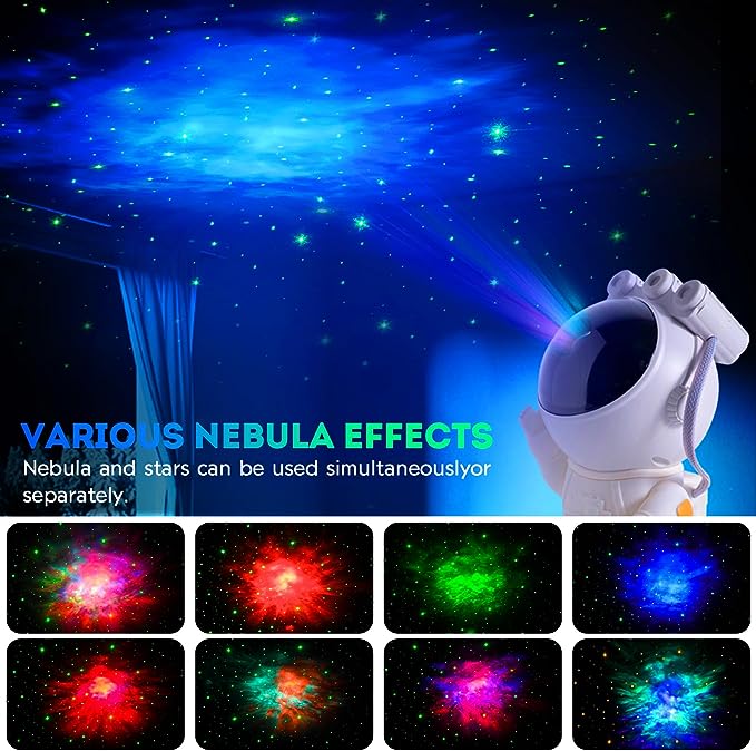 Astronaut Star Projector Galaxy Night Light