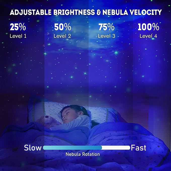 Astronaut Star Projector Galaxy Night Light