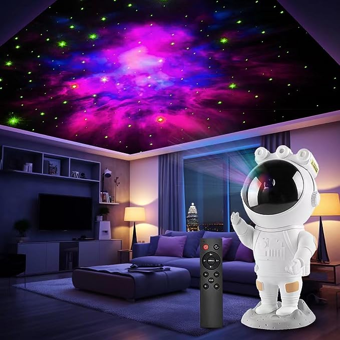 Astronaut Star Projector Galaxy Night Light