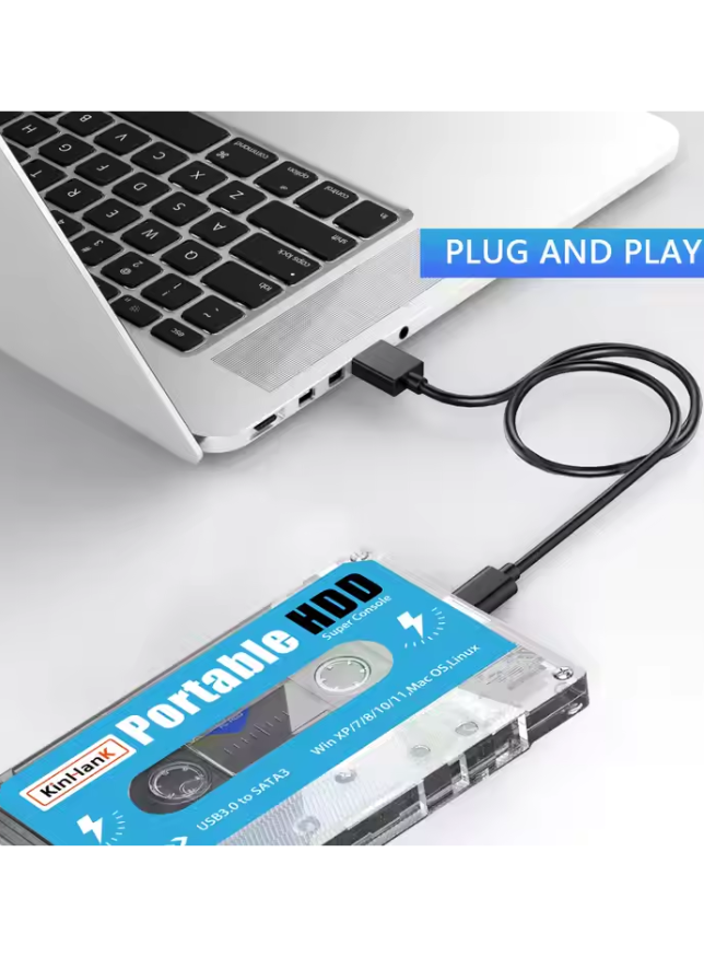 Retro Disk, Retro Cassette Game Console, Retro Game Console, 4K HDMI Output, Plug and Play Video Game Stick Built in 100000+ Games