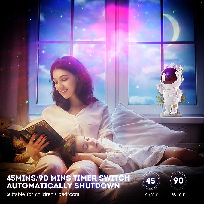 Astronaut Star Projector Galaxy Night Light