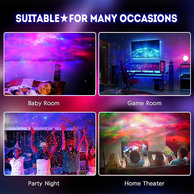Astronaut Star Projector Galaxy Night Light