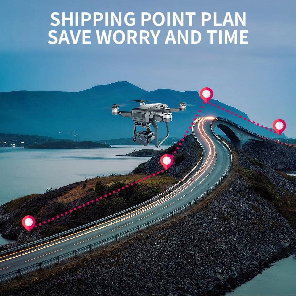 SJRC F7 PRO GPS Drone 4K Dual HD Camera 3-Axis Gimbal Professional Aerial Photography 3KM Brushless Quadcopter  (Two Batteries)
