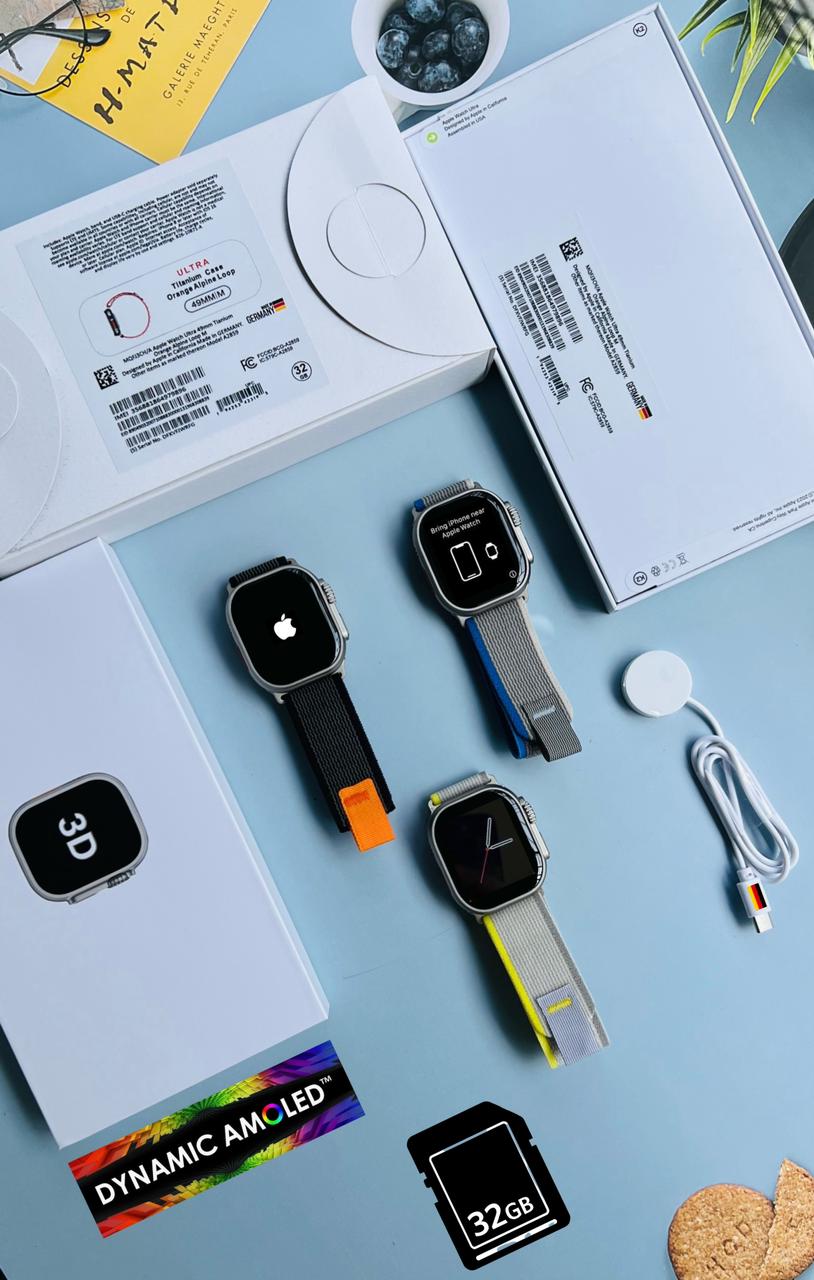 WATCH ULTRA GERMANY 🇩🇪 EDITION GPS🛰+COMPASS 🧭 1:1 BT CALLING 2023